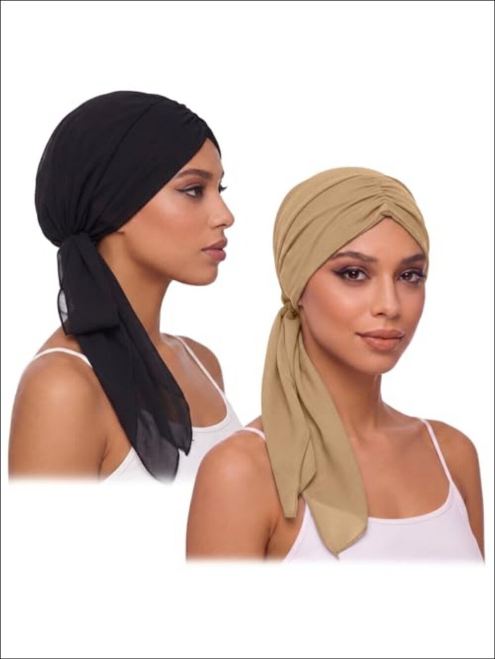 Pre Tied Chemo Headwear Women Modal Headscarf Turban Slip On Beanie